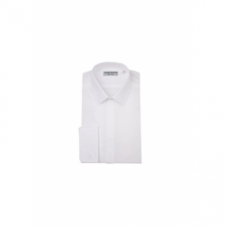 Chemise blanche à poignets mousquetaires, vue 4