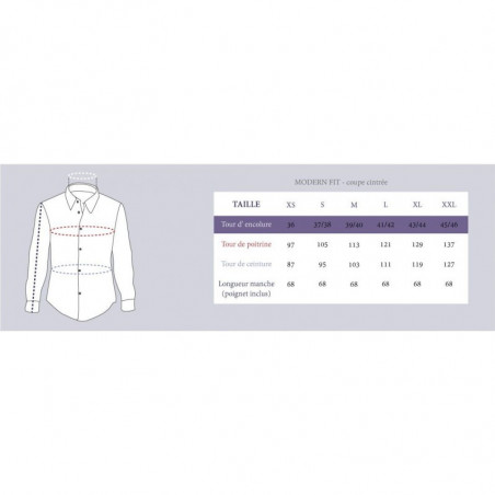 Chemise blanche à poignets mousquetaires, vue 5