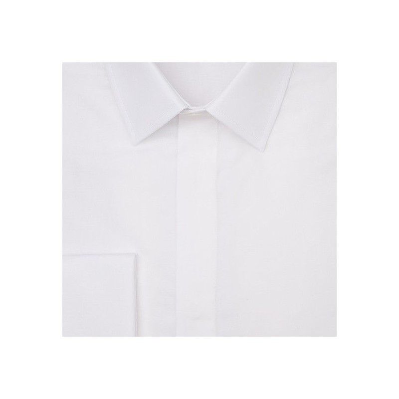 Chemise blanche à poignets mousquetaires, vue 8