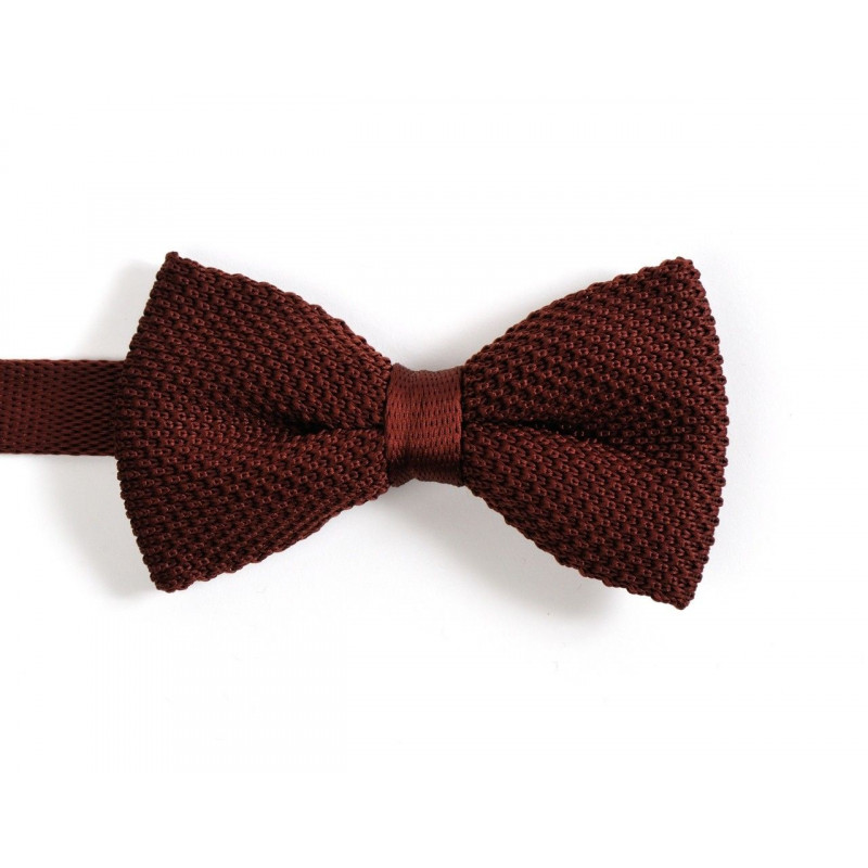 Nœud papillon marron loup