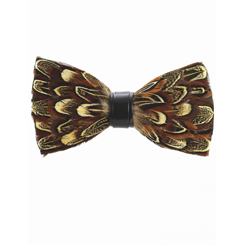 Noeud papillon en plume : Faisan