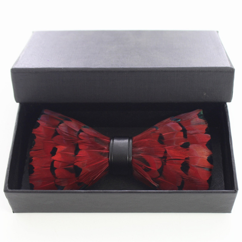 Noeud papillon en plume : Canard Rouge