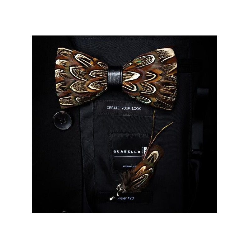 Noeud papillon en plume : Faisan, vue 4